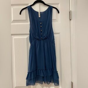 Robbi & Nikki by Robert Rodriguez Blue Tunic Top